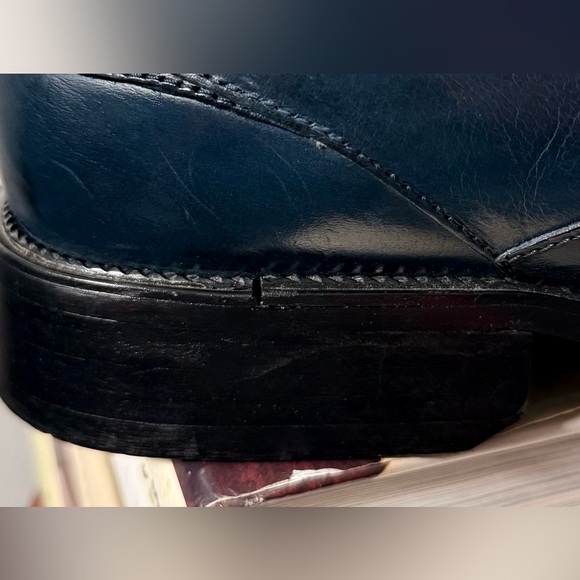 Stacy Adam’s Size 12 Navy Blue Snakeskin Men’s Shoes - Picture 9 of 16